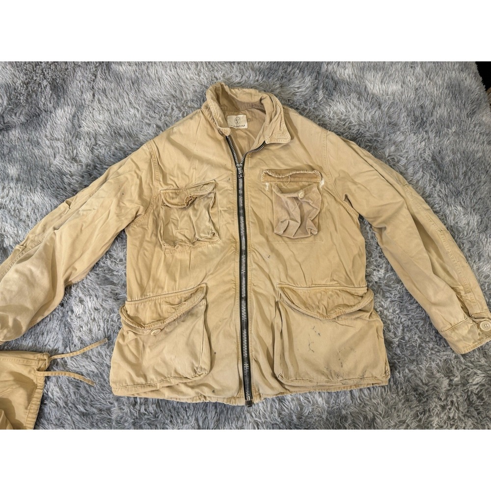 Older Brother "Hand-Me-Down" Military Coat up-cycled M65 field jacket Men's L
